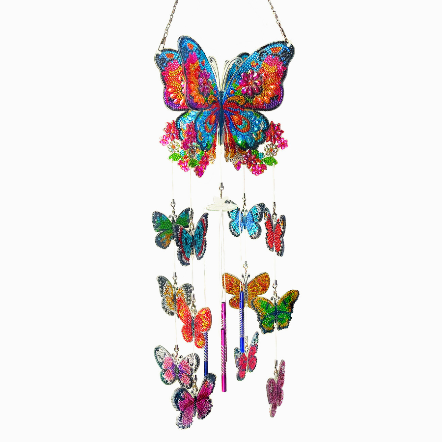 Butterfly Wind Chime Crystal Art Hanging Decoration 7