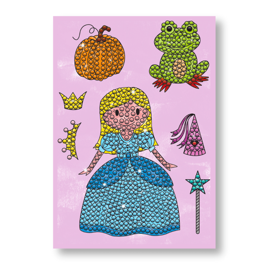 CCST165 Fairytale Princess Crystal Art A6 Stamp Set
