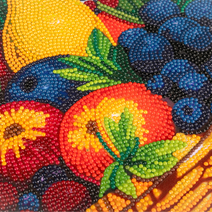 "Fruit" Crystal Art Scroll Kit Close Up