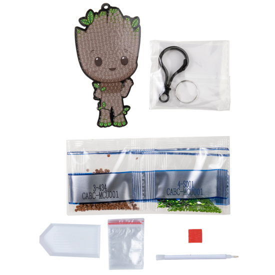 "Groot" Crystal Art Backpack Charm Kit MARVEL Content