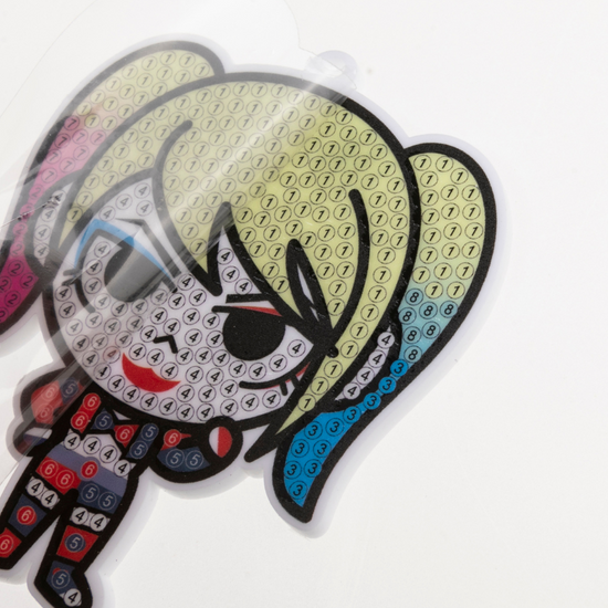 "Harley Quinn" Crystal Art Backpack Charm Kit DC Before