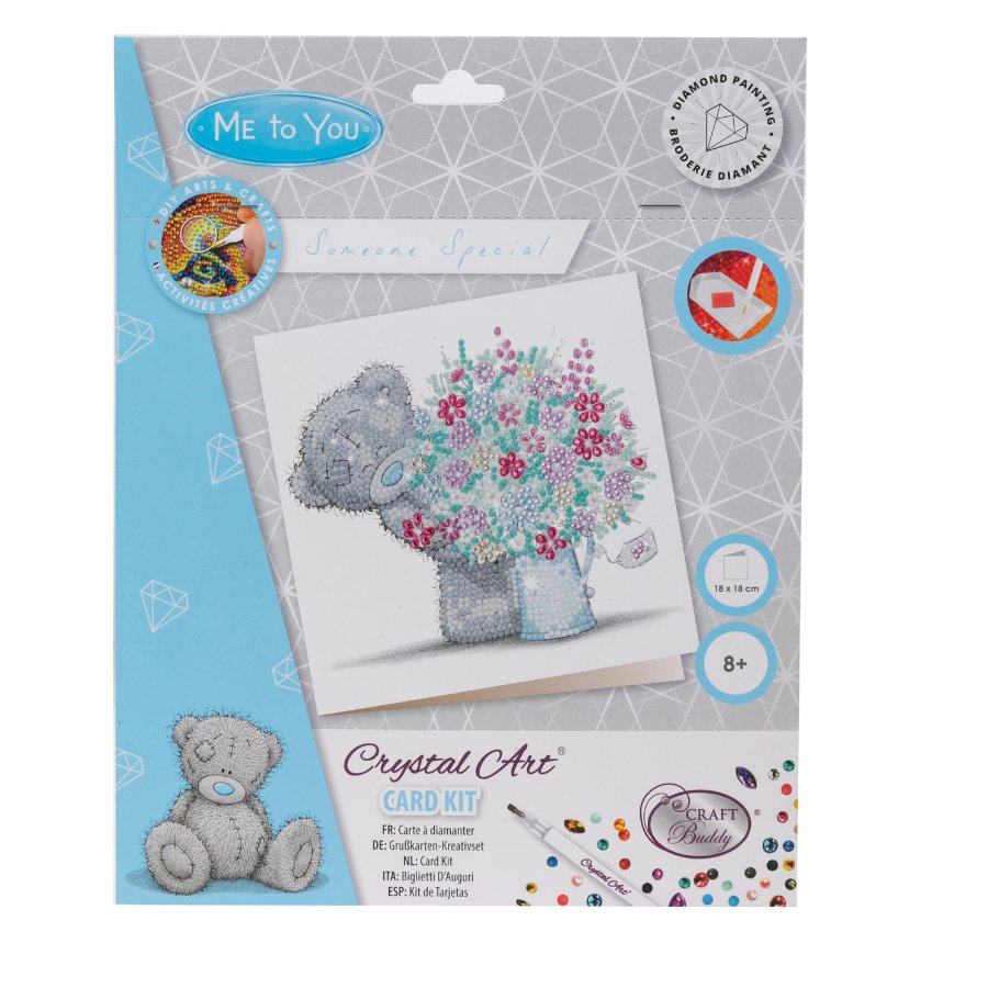 "Someone Special" Tatty Teddy Crystal Art Card - 18x18cm Front Packaging