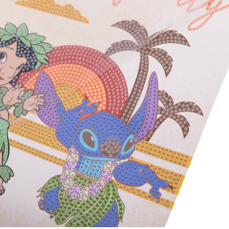 Ohana Means Family Mini Crystal Art Scroll Kit 20x30