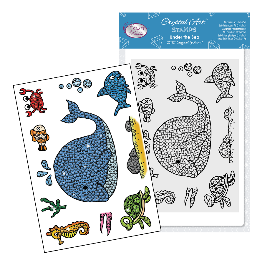 Under The Sea Crystal Art A6 Stamp Set