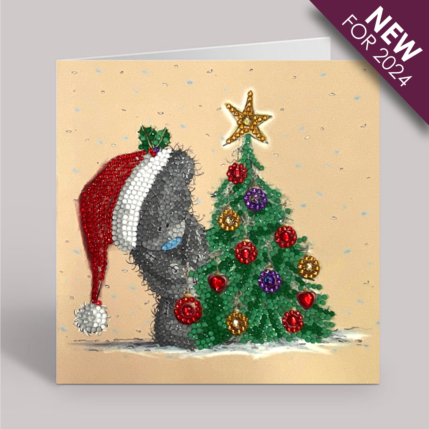 Season Sparkle Tatty Teddy Crystal Art Card Kit 18x18cm