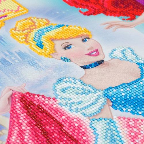 CAK-DNY708XL: Disney Princess Medley, 90x65cm Crystal Art Kit
