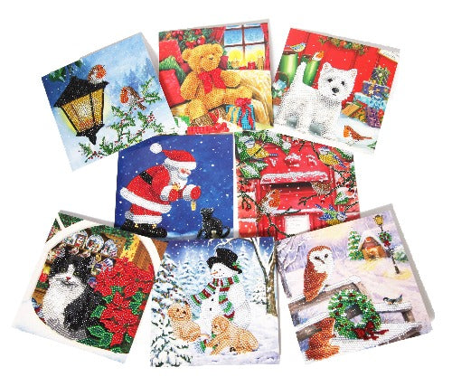 Limited Edition "Festive  Best of British" set of 8 Cards in Full Colour Box - Cards