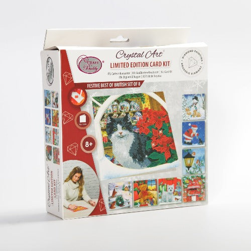 Limited Edition "Festive  Best of British" set of 8 Cards in Full Colour Box - Packaging