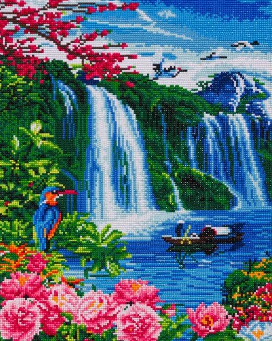 "Wonderfall Waterfall" 40x50cm Crystal Art Kit