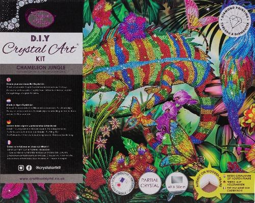 CAK-A160L: "Chameleon Jungle" 40x50cm Crystal Art Kit