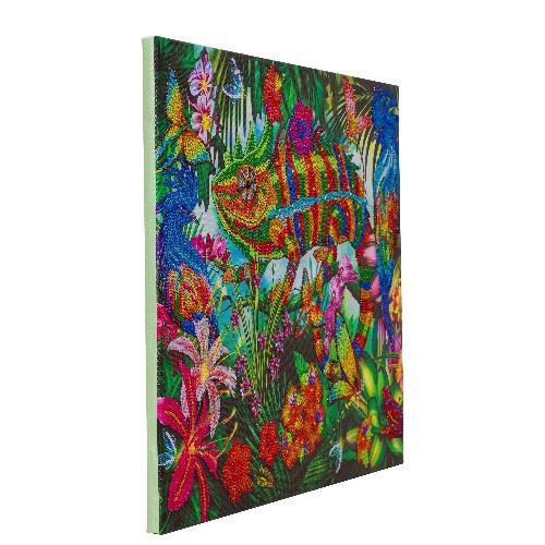 CAK-A160L: "Chameleon Jungle" 40x50cm Crystal Art Kit