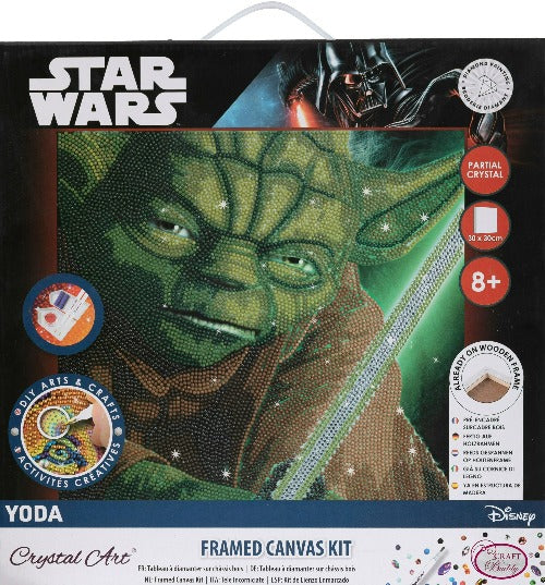 Yoda 30x30cm Crystal Art Kit - Front Packaging
