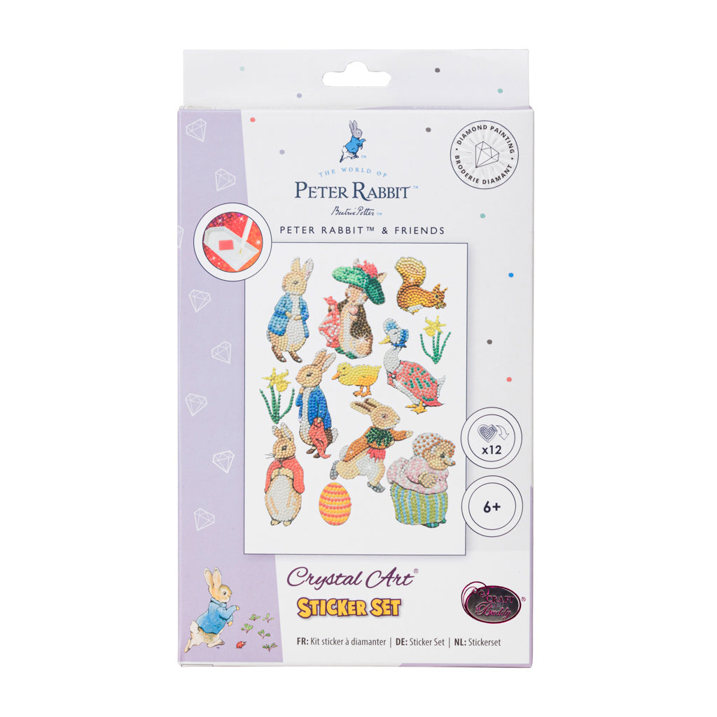 CAMK-PRBT01: Peter Rabbit Crystal Art Sticker Set