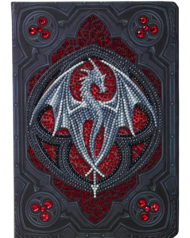 CANJ-10: "Valour Alter Drake"" 26x18cm Crystal Art Notebook  ANNE STOKES"