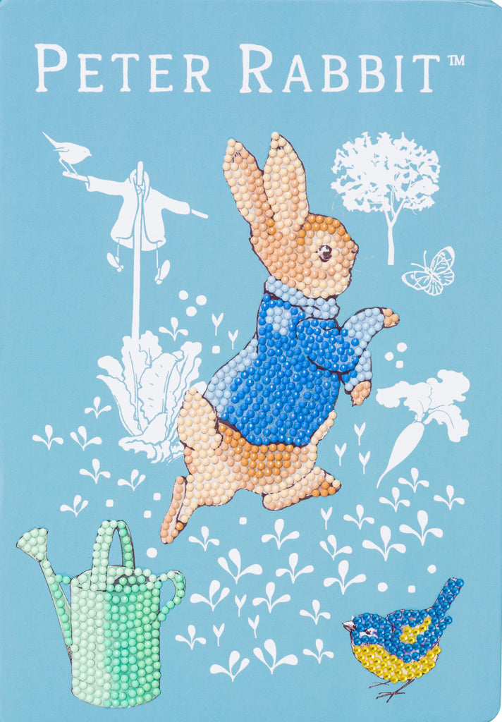 CANJ-PRBT01: Peter Rabbit Crystal Art Notebook 18x26cm