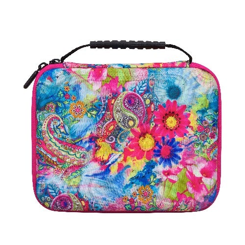 CASC30-LE2: 30 bottles Crystal Art Storage Case - Paisley Floral