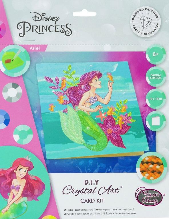 CCK-DNY803: Ariel, 18x18cm Crystal Art Card