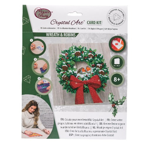 Wreath & Robins Card - Front Packaging