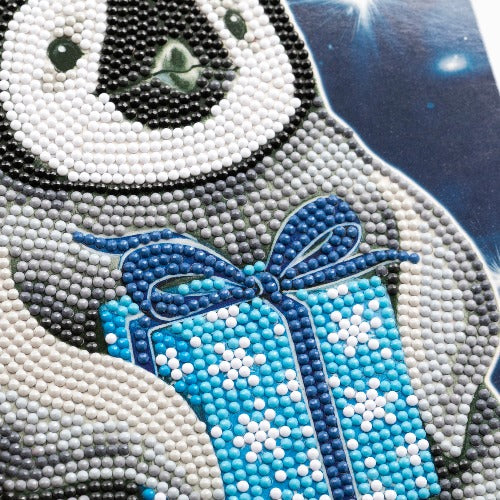 Penguin Crystal Art Card - Complete Close Up