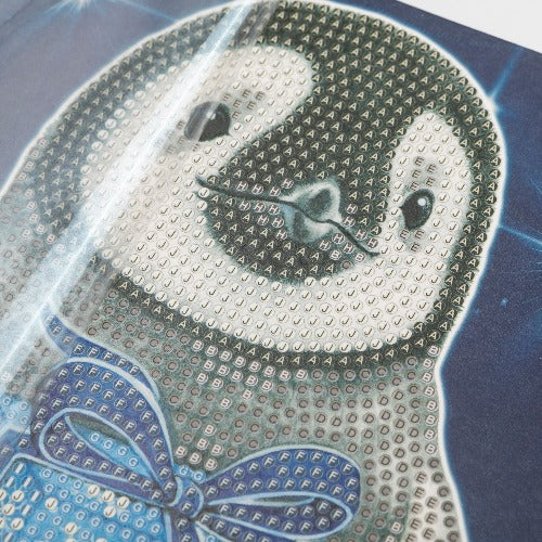 Penguin Crystal Art Card - Incomplete Close Up