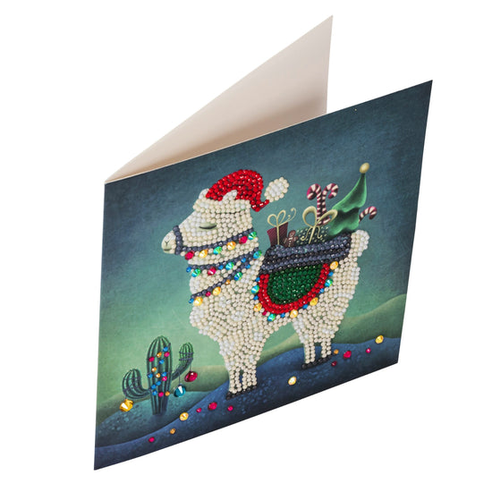 CCK-XM25: "Christmas Llama" Crystal Card Kit