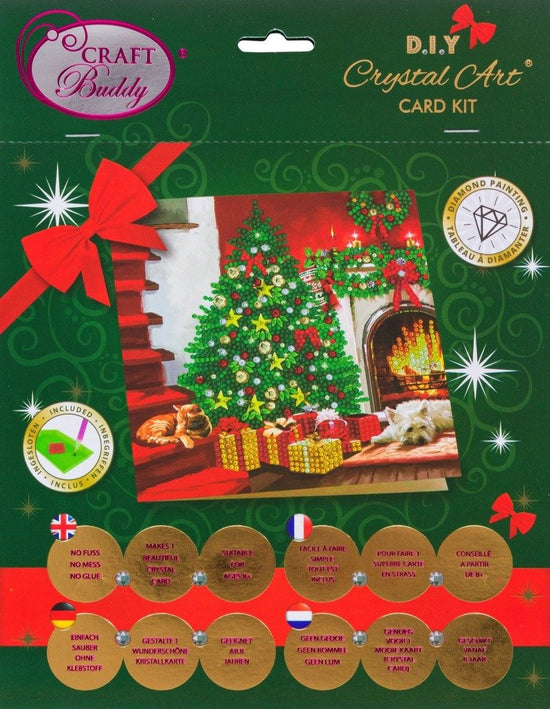 CCK-XM59: "Christmas Tree", 18x18cm Crystal Art Card