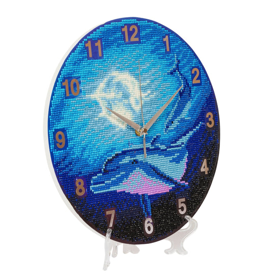 CLK-S1: "Watery Moon" Crystal Clock Kit - 30cm