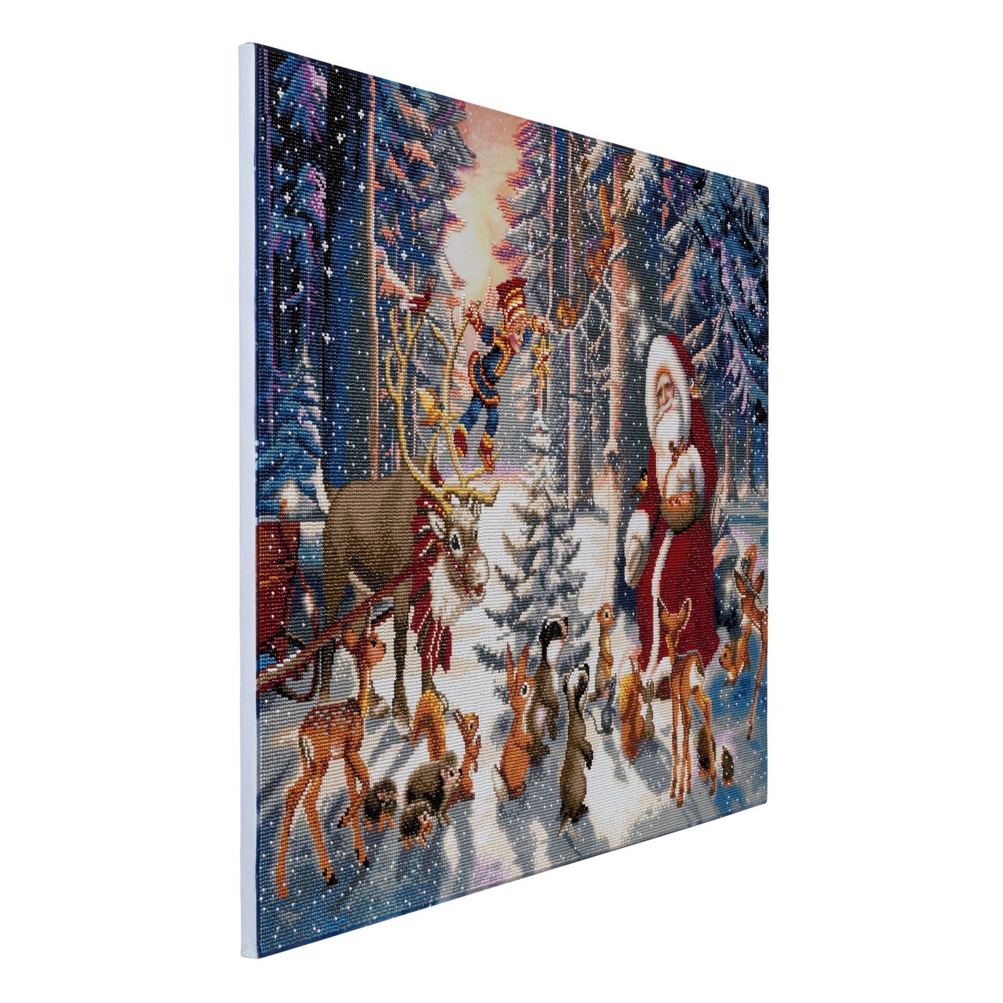 CAK-A54: "Christmas in the Forest" Framed Crystal Art Kit, 90 x 65cm (Giant Kit)