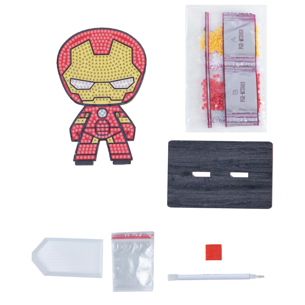 CAFGR-MCU003: "Iron Man" Crystal Art Buddy MARVEL Series 1