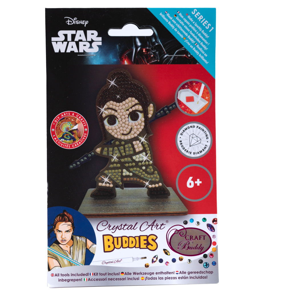 CAFGR-SWS006: "Rey Skywalker" Crystal Art Buddy Star Wars Series 1