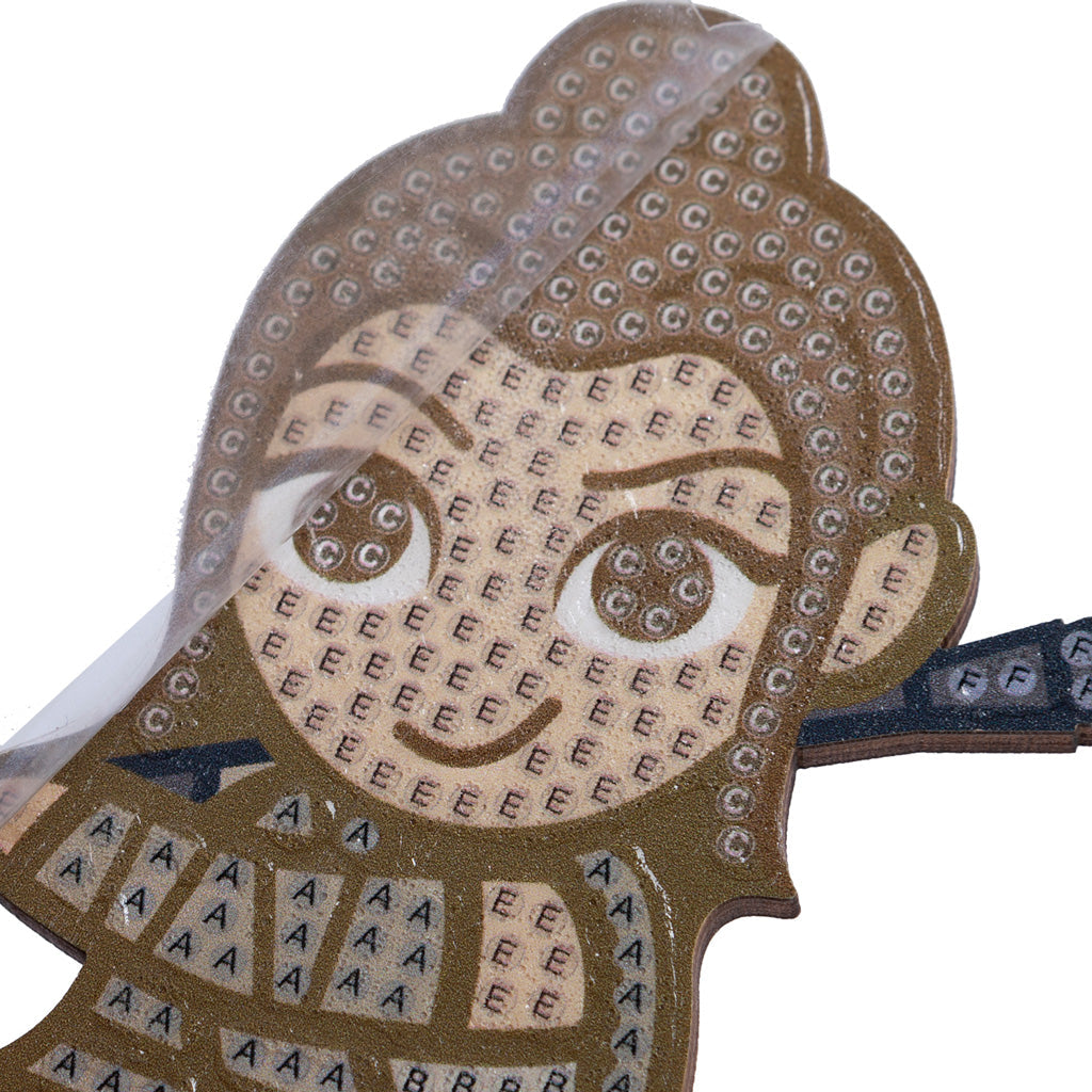 CAFGR-SWS006: "Rey Skywalker" Crystal Art Buddy Star Wars Series 1