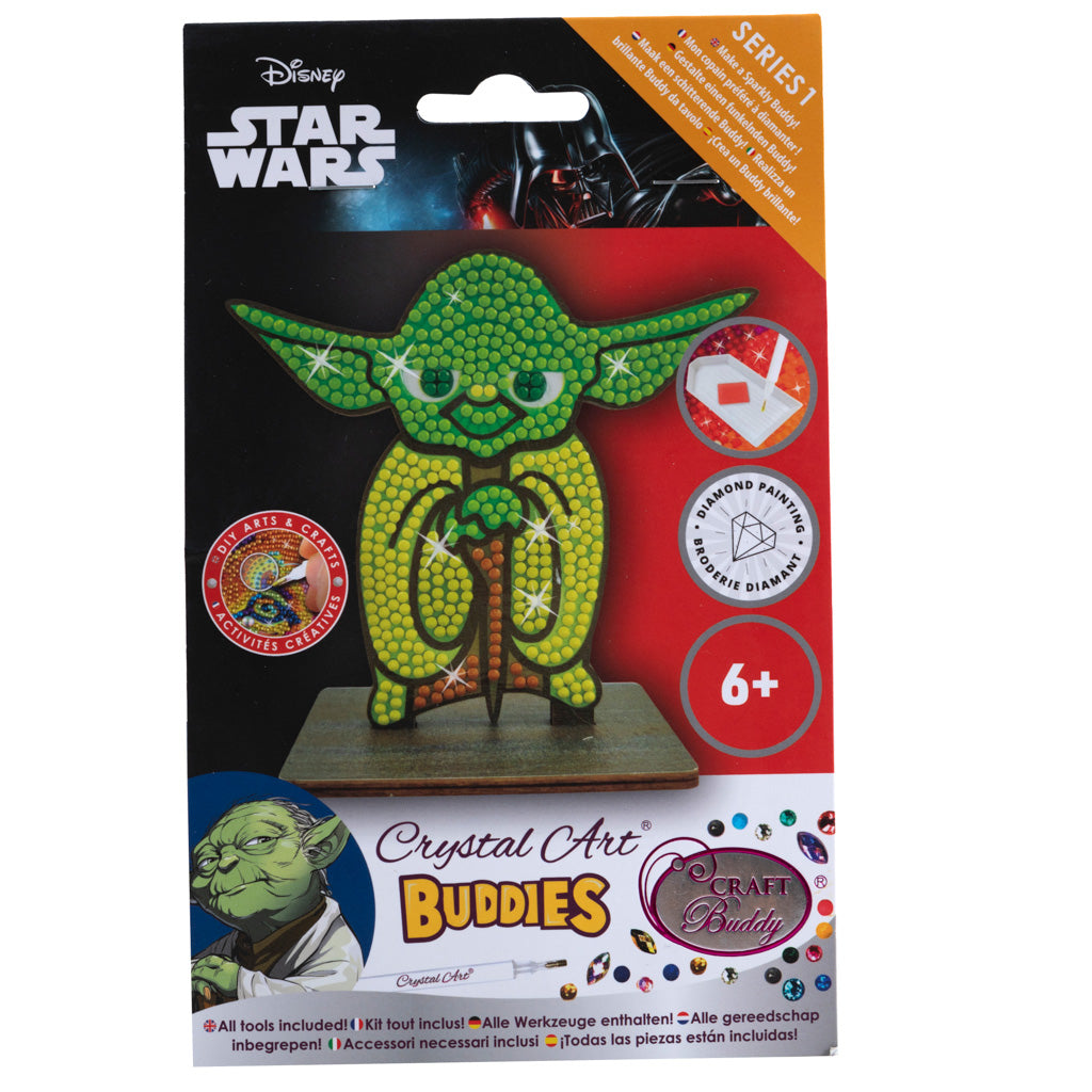 CAFGR-SWS005: "Yoda" Crystal Art Buddy Star Wars Series 1