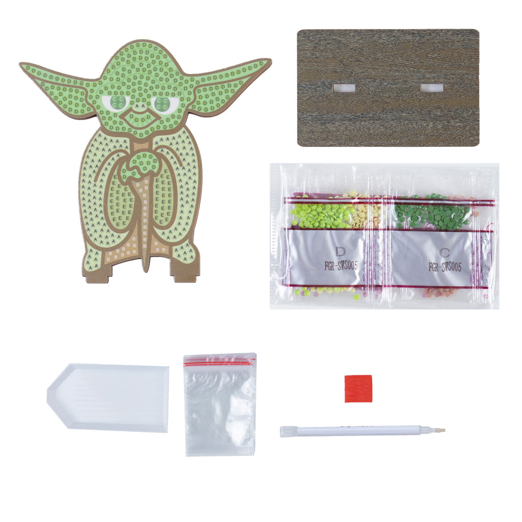 CAFGR-SWS005: "Yoda" Crystal Art Buddy Star Wars Series 1