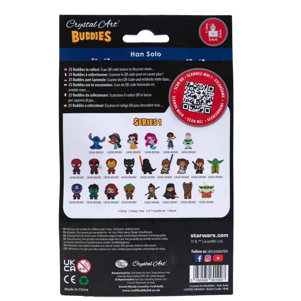 CAFGR-SWS004: "Han Solo" Crystal Art Buddy Star Wars Series 1