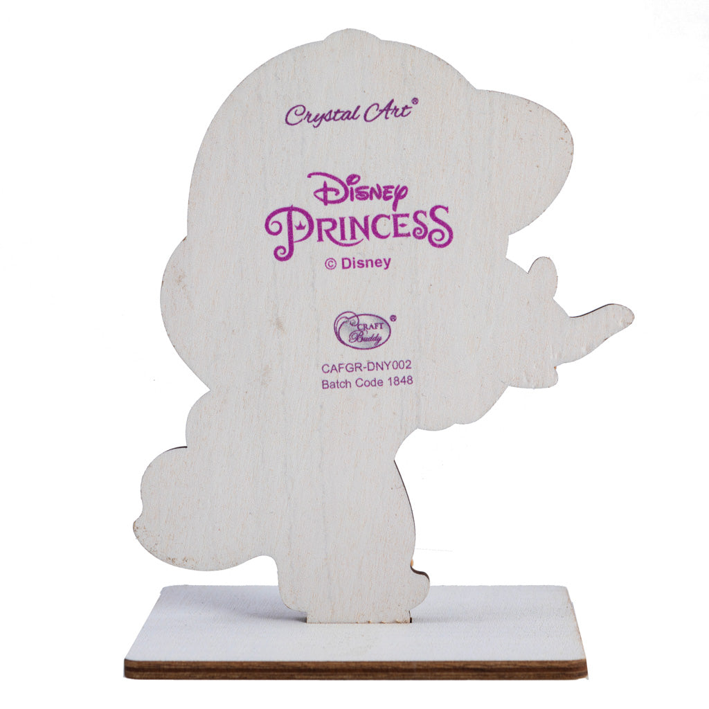 "Jasmine" Crystal Art Buddy Disney Series 1 - Back View