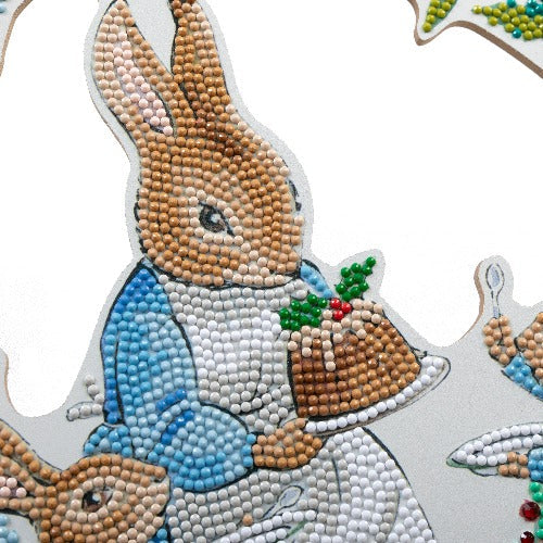 Peter's Pudding Crystal Art Wreath - Close up Complete