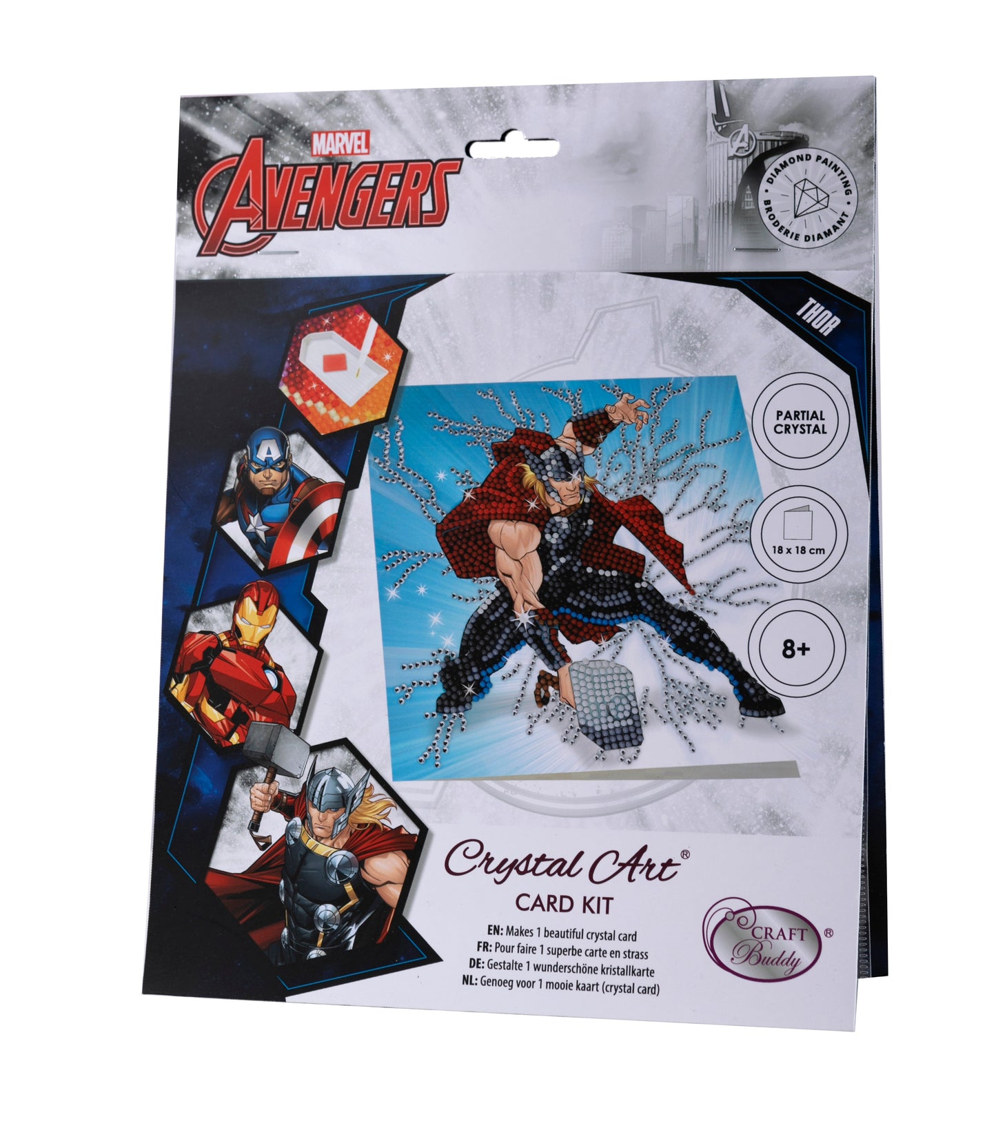 CCK-MCU906: Thor 18x18cm Crystal Art Card