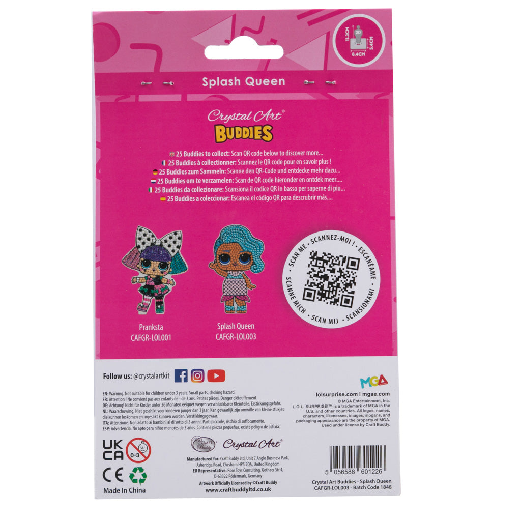 CAFGR-LOL003: "Splash Queen" Crystal Art Buddy LOL Series 1