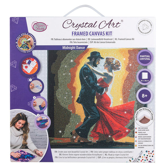 “Midnight Dance” Crystal Art Kit 30x30cm Front packaging