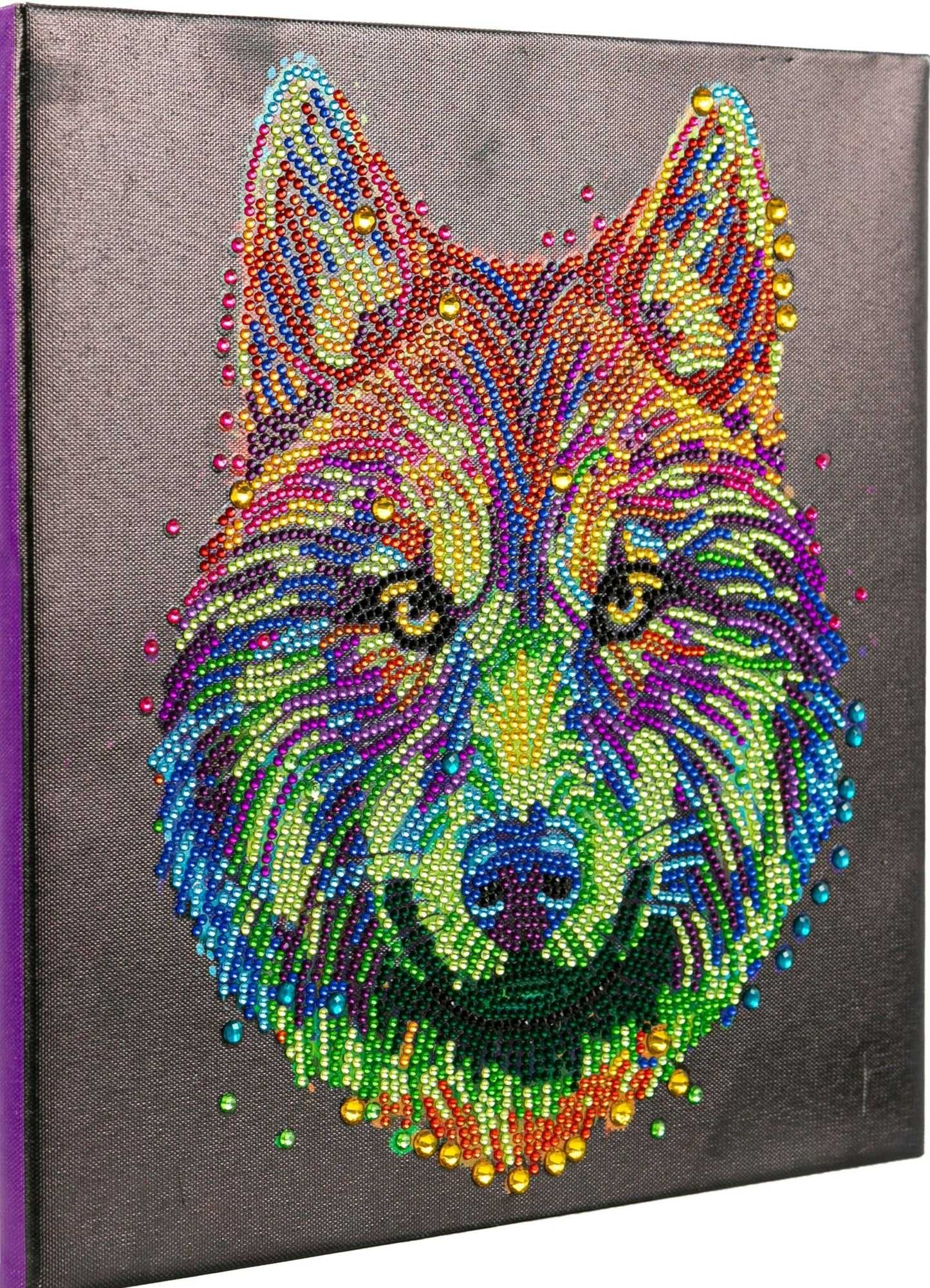 "Colourful Wolf" 30x30cm Crystal Art Kit