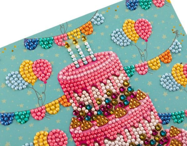 "Cake" 18x18cm Crystal Art Card