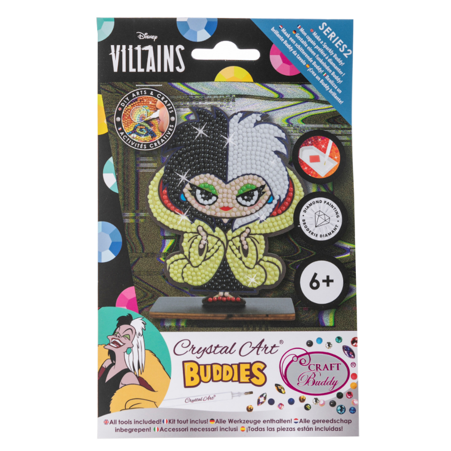 "Cruella" Crystal Art Buddies Disney Series 2 Front Packaging