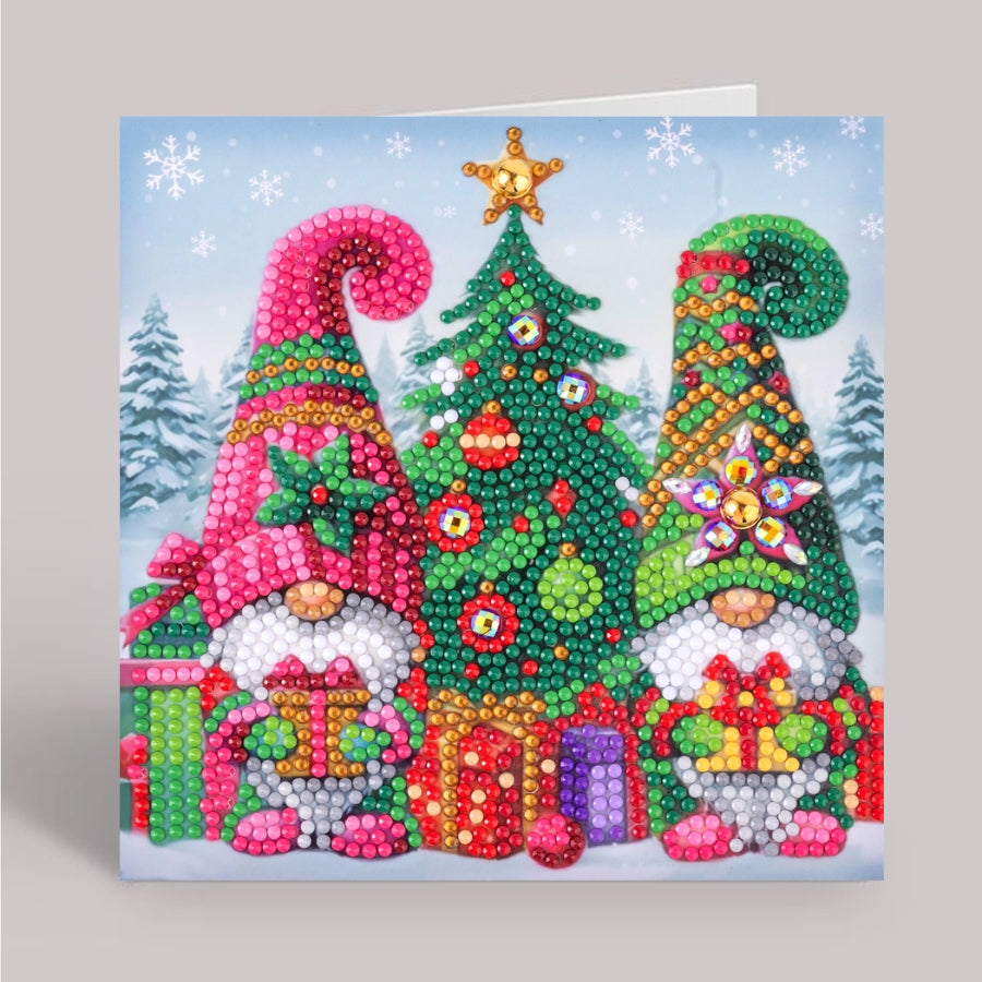 Mr & Mrs Gonk Crystal Art Card Kit 15x15cm