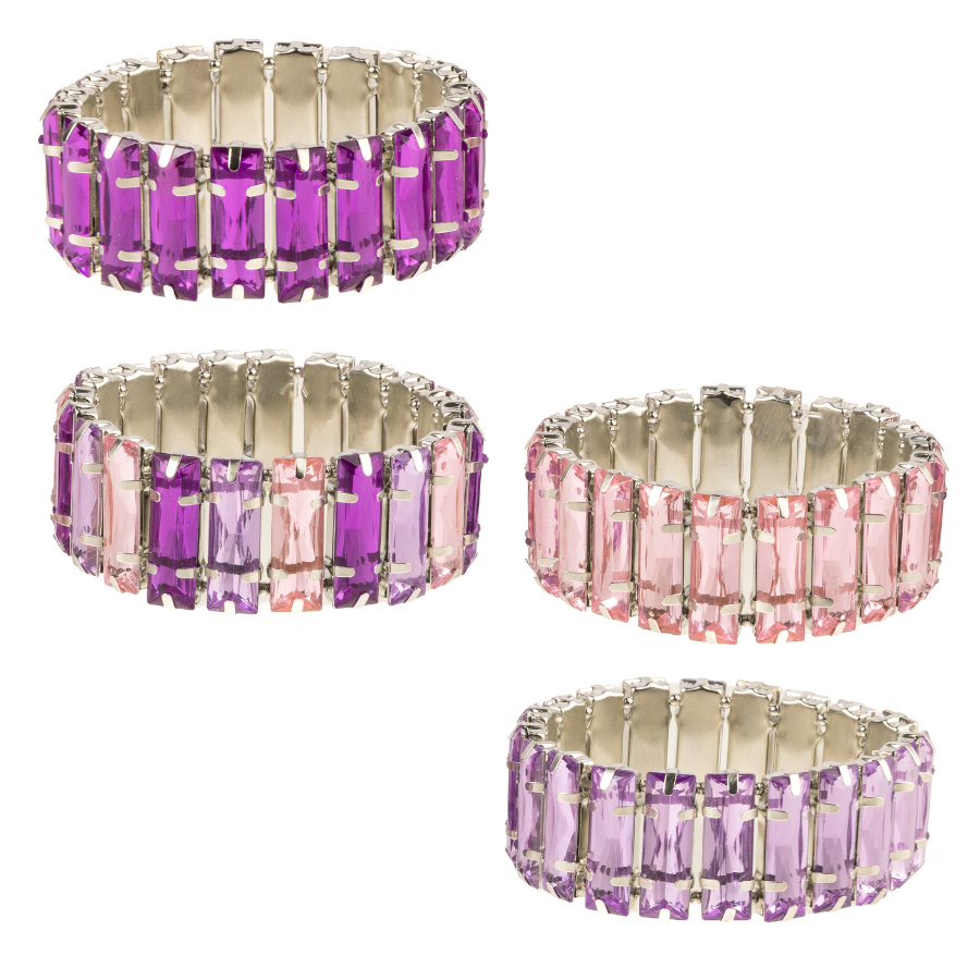 Stretch Elastic Bracelet Jewellery Kit Craft Buddy - Purple