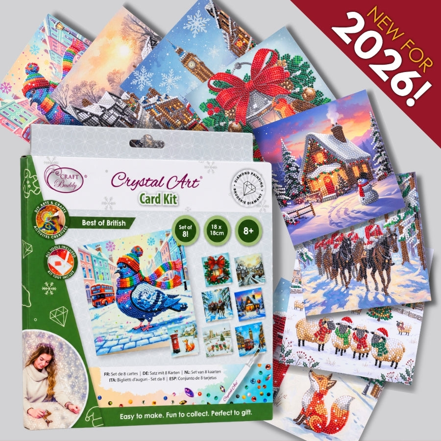 2026 Best of British Crystal Art Card Box Set of 8