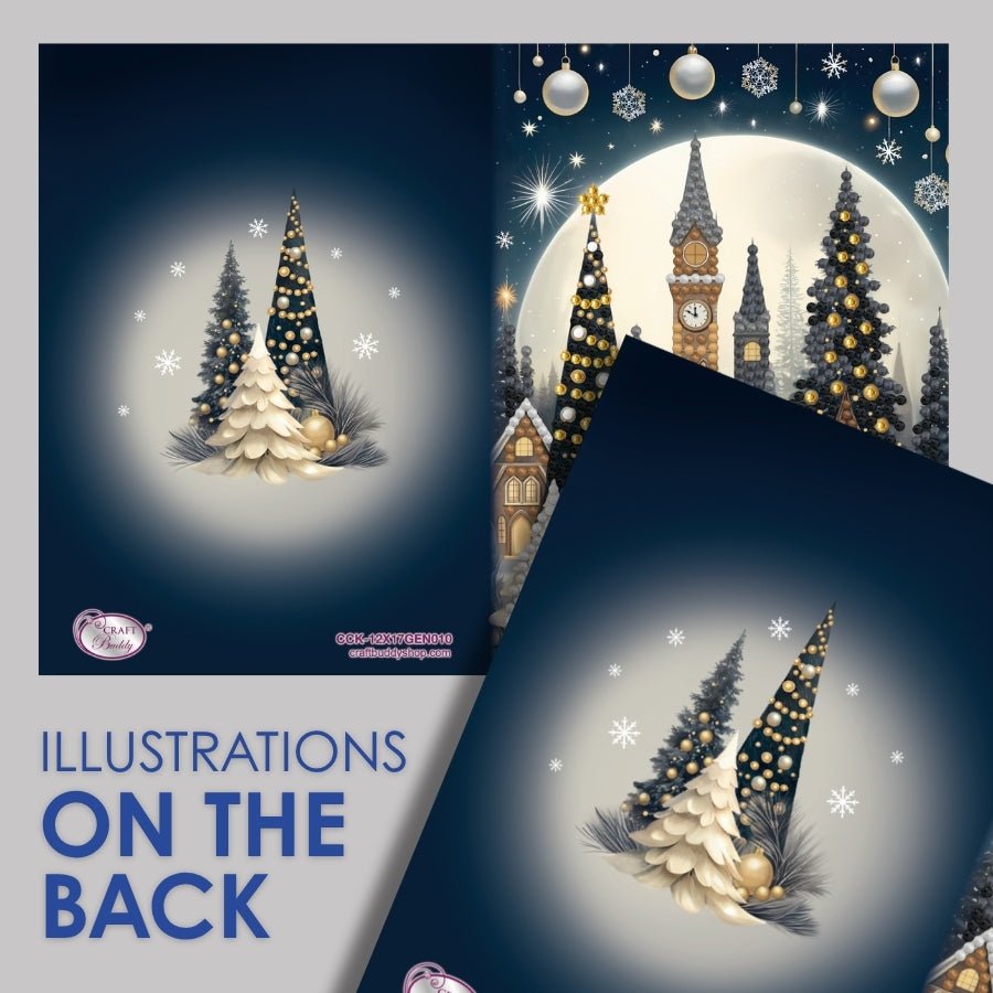 Silent Night Crystal Art Card Kit 12x17cm