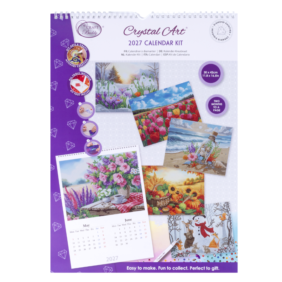 Crystal Art Calendar Kit 2027