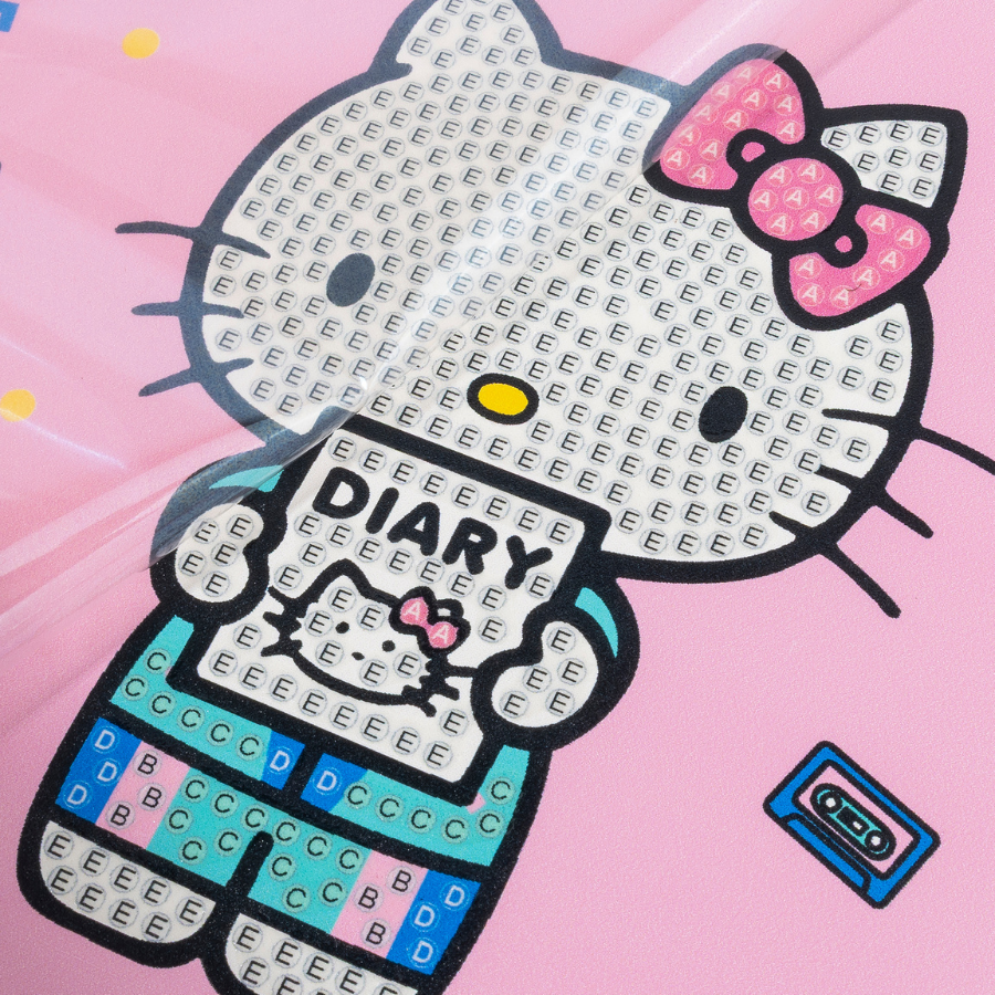 90's Nostalgia Crystal Art Secret Diary Hello Kitty & Friends