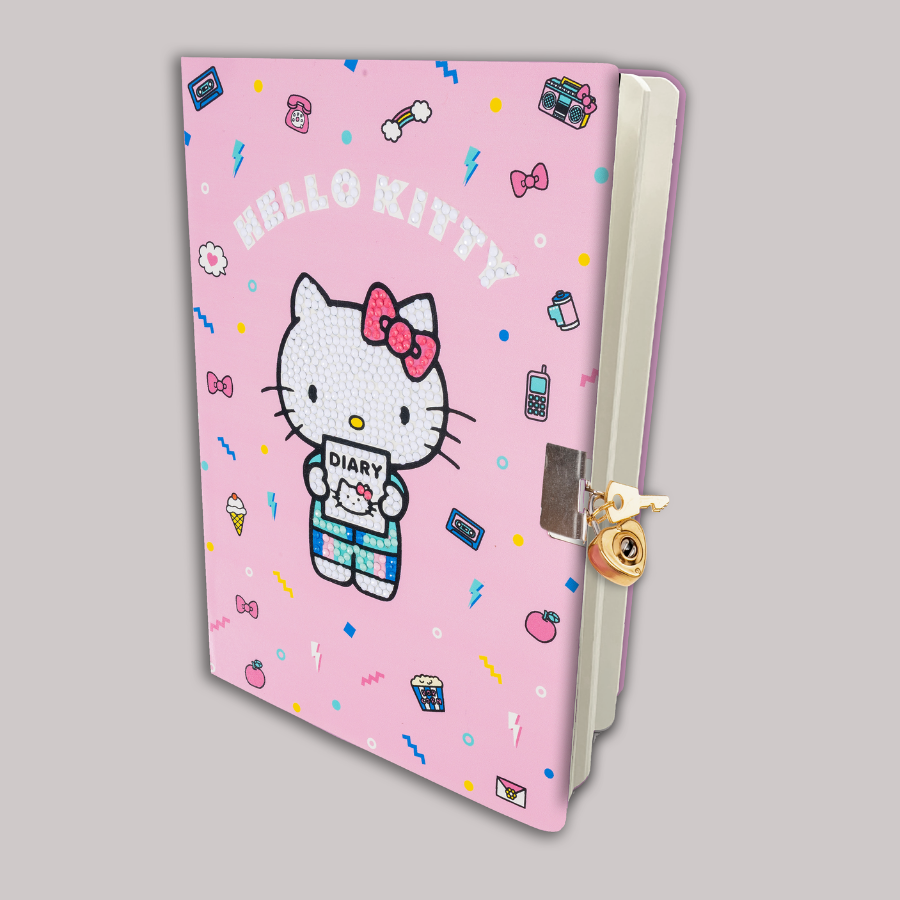 90's Nostalgia Crystal Art Secret Diary Hello Kitty & Friends