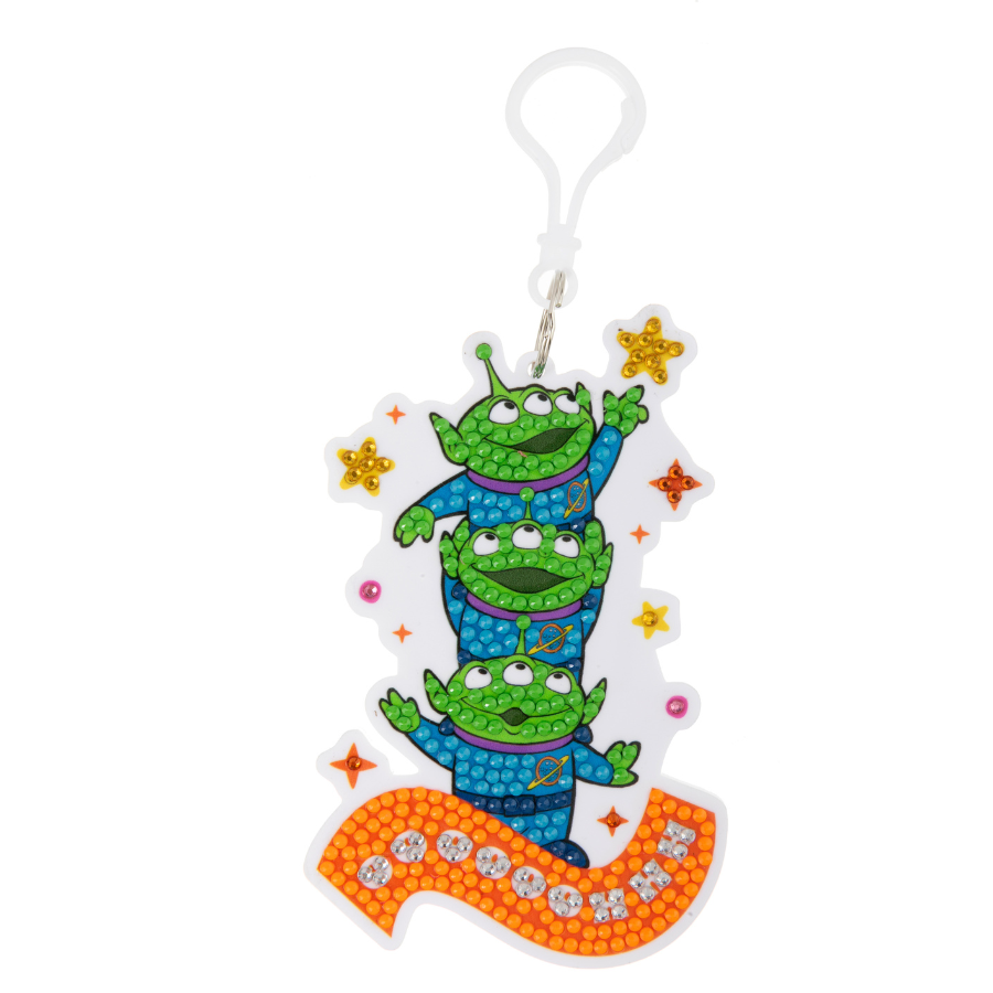 Aliens Crystal Art Bag Charm Kit Toy Story Disney Pixar